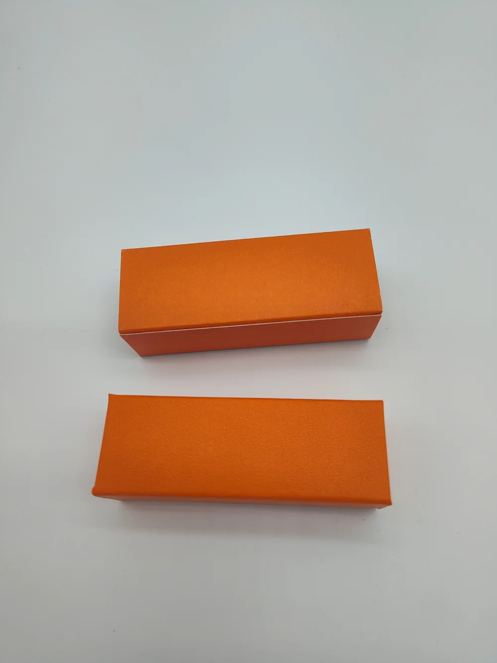 HERMÈS Orange Lipstick Gift Box & Canvas Dust Sleeve Set Empty Packaging EUC
